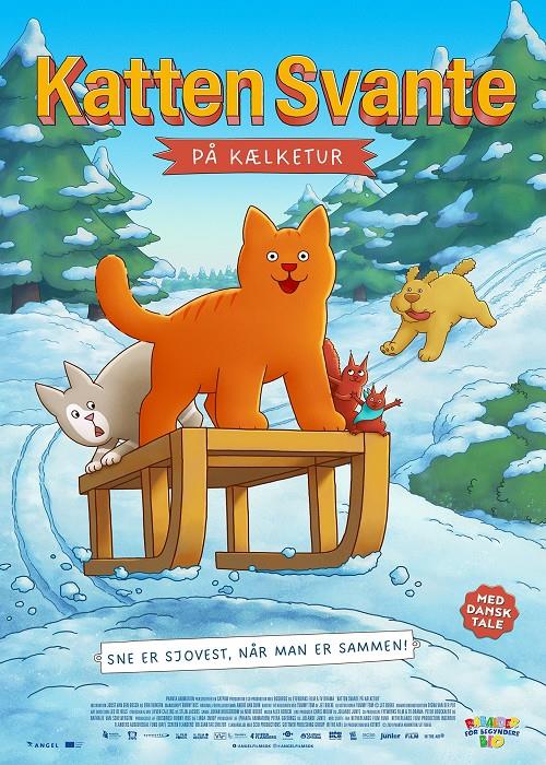 Katten Svante på kælketur